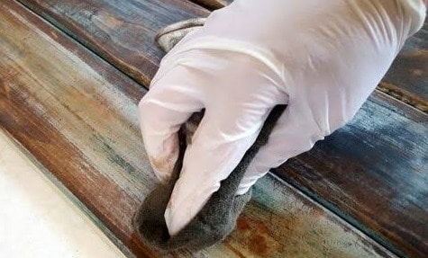Repainting of Old Wooden Surface Repainting of Old Wooden Surface
