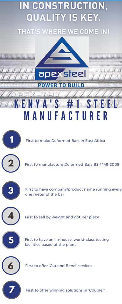 In Construction, Quality is Key — Apex Steel, Kenya's #1 Steel Manufacturer